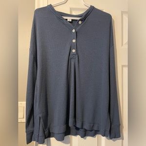 Old navy blue long-sleeve top